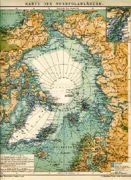 Karte der Nordpolarlander