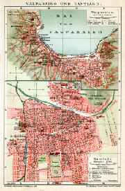 Valparaiso und Santiago