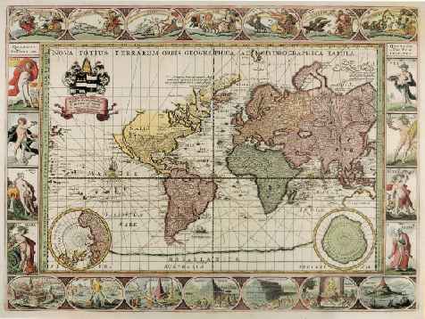 Nova totius terrarum orbis geographica ac hydrographica tabula