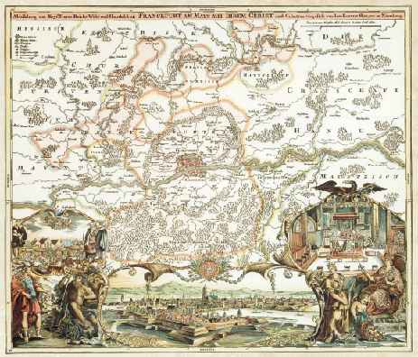 Franckfurt am Main mit ihrem Gebiet